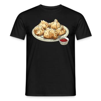 RF Chinese Food Crab Rangoon Meme Lustig - Männer T-Shirt - Schwarz - Vorne - AI Model Male 178 light (178cm)