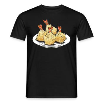 RF Chinese Food Crab Rangoon Meme Funny - Men's T-Shirt - black - Front - AI Model Male 178 light (178cm)