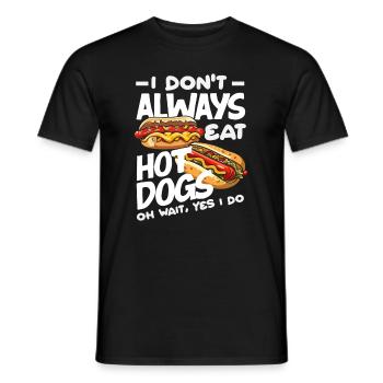 Ich Esse Nicht Immer Hot Dog - Männer T-Shirt - Schwarz - Vorne - AI Model Male 178 light (178cm)