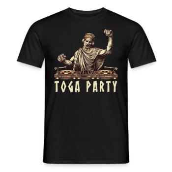 Tenue de fête Toga drôle - T-shirt homme - noir - Devant - AI Model Male 178 light (178cm)