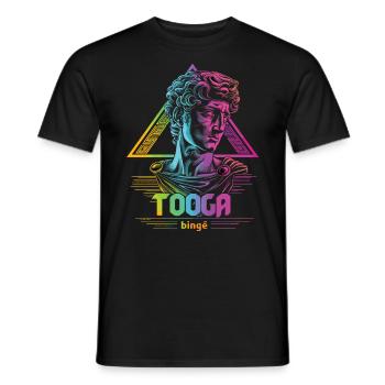Tenue de fête Toga drôle - T-shirt homme - noir - Devant - AI Model Male 178 light (178cm)