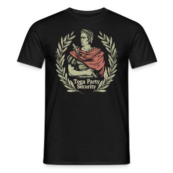 Tenue de fête Toga drôle - T-shirt homme - noir - Devant - AI Model Male 178 light (178cm)