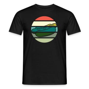 Retro Hot Dog Lover Design - Men's T-Shirt - black - Front - AI Model Male 178 light (178cm)