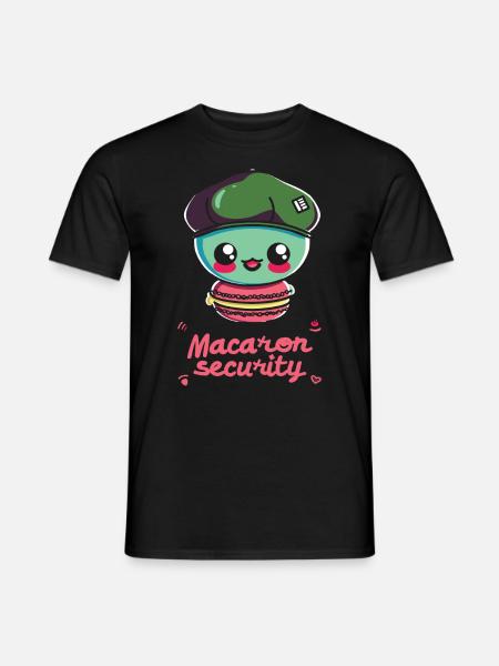 Macaron-liebhaber Macaron Baker - Männer T-Shirt - Schwarz