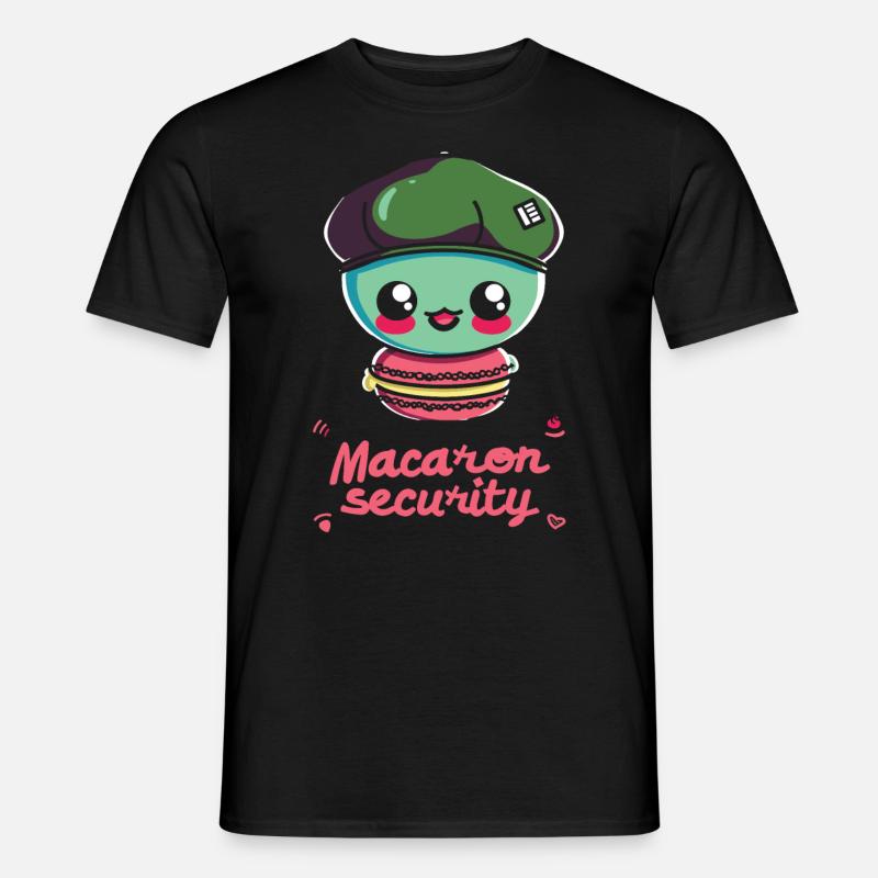 Macaron-liebhaber Macaron Baker - Männer T-Shirt - Schwarz