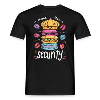 Amateurs de macarons Macaron Baker - T-shirt homme - noir - Devant - AI Model Male 178 light (178cm)