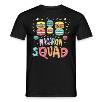 Amateurs de macarons Macaron Baker - T-shirt homme - noir - Devant - AI Model Male 178 light (178cm)