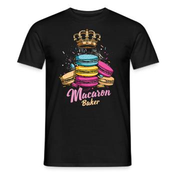 Amateurs de macarons Macaron Baker - T-shirt homme - noir - Devant - AI Model Male 178 light (178cm)