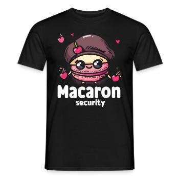 Amateurs de macarons Macaron Baker - T-shirt homme - noir - Devant - AI Model Male 178 light (178cm)
