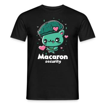 Amateurs de macarons Macaron Baker - T-shirt homme - noir - Devant - AI Model Male 178 light (178cm)