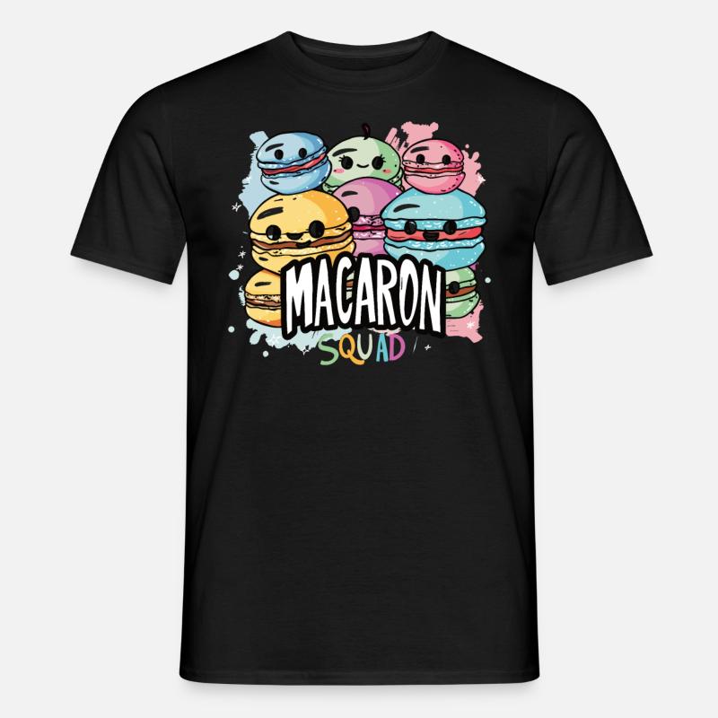 Macaron-liebhaber Macaron Baker - Männer T-Shirt - Schwarz