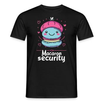 Amateurs de macarons Macaron Baker - T-shirt homme - noir - Devant - AI Model Male 178 light (178cm)