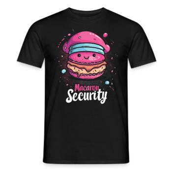 Amateurs de macarons Macaron Baker - T-shirt homme - noir - Devant - AI Model Male 178 light (178cm)
