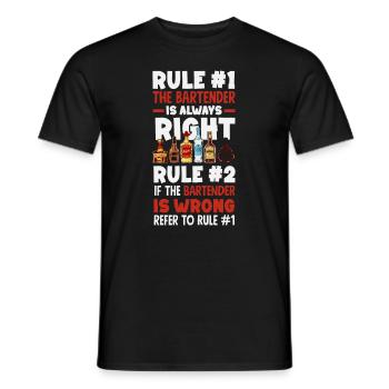 Lustiger Barkeeper Spruch Barkeeper Geschenk - Männer T-Shirt - Schwarz - Vorne - AI Model Male 178 light (178cm)