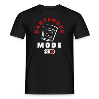 Funny Bartender Saying Bartender Gift - Men's T-Shirt - black - Front - AI Model Male 178 light (178cm)
