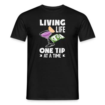 Lustiger Barkeeper Spruch Barkeeper Geschenk - Männer T-Shirt - Schwarz - Vorne - AI Model Male 178 light (178cm)