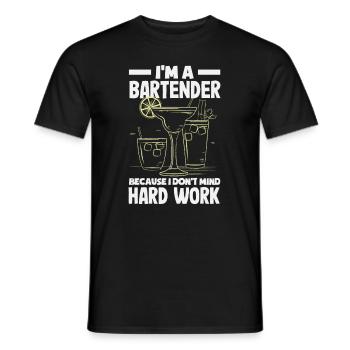 Lustiger Barkeeper Spruch Barkeeper Geschenk - Männer T-Shirt - Schwarz - Vorne - AI Model Male 178 light (178cm)