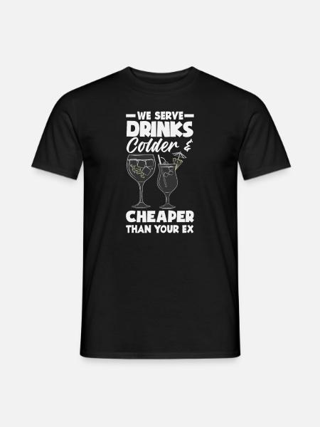 Funny Bartender Saying Bartender Gift - Men's T-Shirt - black