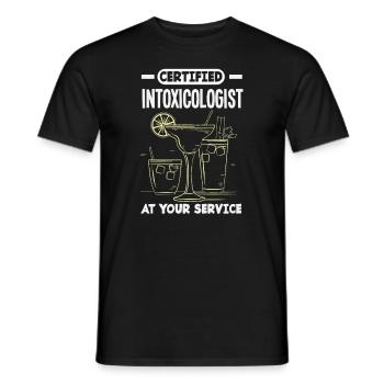 Lustiger Barkeeper Spruch Barkeeper Geschenk - Männer T-Shirt - Schwarz - Vorne - AI Model Male 178 light (178cm)