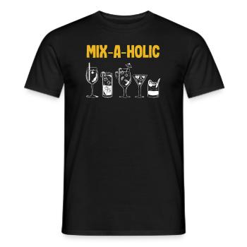 Funny Bartender Saying Bartender Gift - Men's T-Shirt - black - Front - AI Model Male 178 light (178cm)