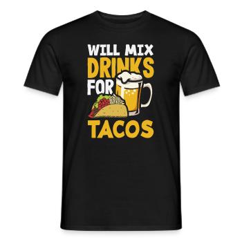 Lustiger Barkeeper Spruch Barkeeper Geschenk - Männer T-Shirt - Schwarz - Vorne - AI Model Male 178 light (178cm)
