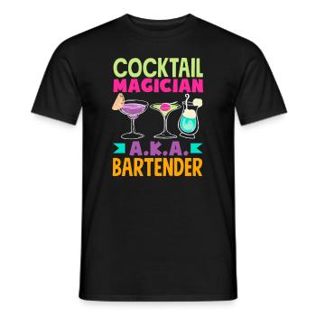 Lustiger Barkeeper Spruch Barkeeper Geschenk - Männer T-Shirt - Schwarz - Vorne - AI Model Male 178 light (178cm)