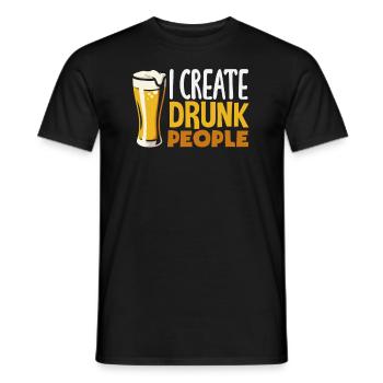 Funny Bartender Saying Bartender Gift - Men's T-Shirt - black - Front - AI Model Male 178 light (178cm)