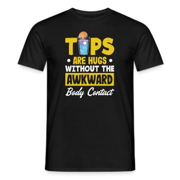 Funny Bartender Saying Bartender Gift - Men's T-Shirt - black - Front - AI Model Male 178 light (178cm)