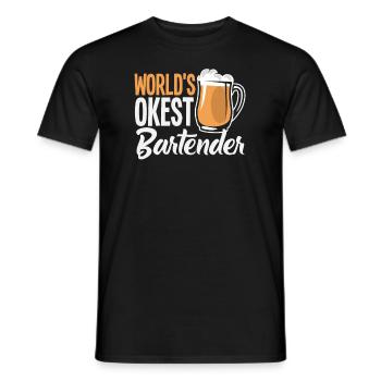Funny Bartender Saying Bartender Gift - Men's T-Shirt - black - Front - AI Model Male 178 light (178cm)