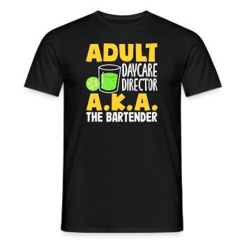 Lustiger Barkeeper Spruch Barkeeper Geschenk - Männer T-Shirt - Schwarz - Vorne - AI Model Male 178 light (178cm)