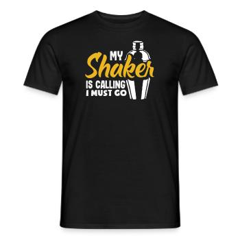 Funny Bartender Saying Bartender Gift - Men's T-Shirt - black - Front - AI Model Male 178 light (178cm)