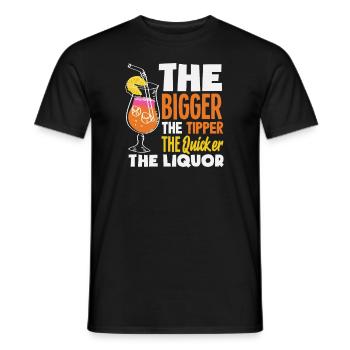Funny Bartender Saying Bartender Gift - Men's T-Shirt - black - Front - AI Model Male 178 light (178cm)