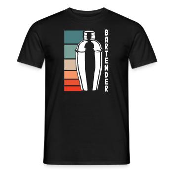 Lustiger Barkeeper Spruch Barkeeper Geschenk - Männer T-Shirt - Schwarz - Vorne - AI Model Male 178 light (178cm)
