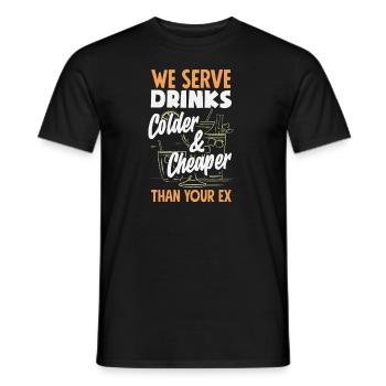 Lustiger Barkeeper Spruch Barkeeper Geschenk - Männer T-Shirt - Schwarz - Vorne - AI Model Male 178 light (178cm)