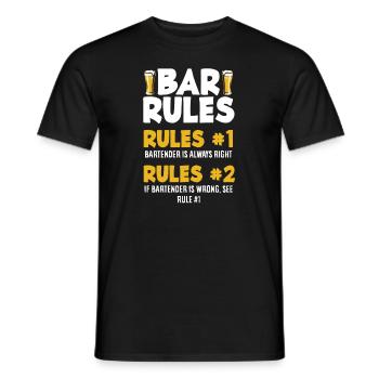 Lustiger Barkeeper Spruch Barkeeper Geschenk - Männer T-Shirt - Schwarz - Vorne - AI Model Male 178 light (178cm)