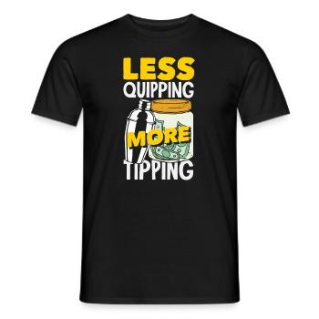 Lustiger Barkeeper Spruch Barkeeper Geschenk - Männer T-Shirt - Schwarz - Vorne - AI Model Male 178 light (178cm)