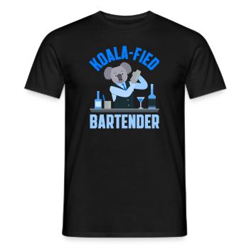 Funny Bartender Saying Bartender Gift - Men's T-Shirt - black - Front - AI Model Male 178 light (178cm)