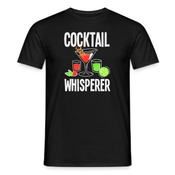Funny Bartender Saying Bartender Gift - Men's T-Shirt - black - Front - AI Model Male 178 light (178cm)
