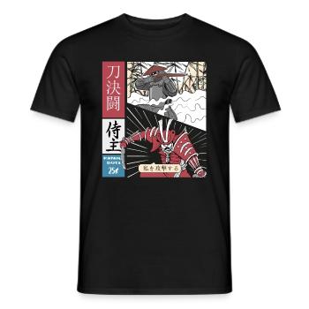 La plupart des épéistes Katana vs arme à feu - T-shirt homme - noir - Devant - AI Model Male 178 light (178cm)
