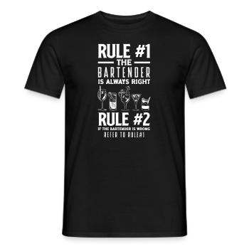 Funny Bartender Saying Bartender Gift - Men's T-Shirt - black - Front - AI Model Male 178 light (178cm)