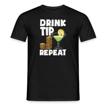 Lustiger Barkeeper Spruch Barkeeper Geschenk - Männer T-Shirt - Schwarz - Vorne - AI Model Male 178 light (178cm)