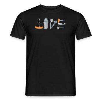 Lustiger Barkeeper Spruch Barkeeper Geschenk - Männer T-Shirt - Schwarz - Vorne - AI Model Male 178 light (178cm)