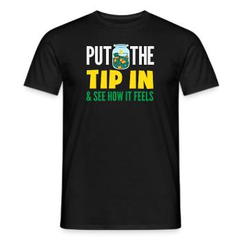 Barman drôle disant cadeau de barman - T-shirt homme - noir - Devant - AI Model Male 178 light (178cm)