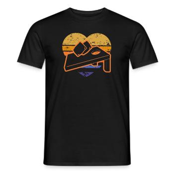 Funny Cornhole Player Gift - Men's T-Shirt - black - Front - AI Model Male 178 light (178cm)