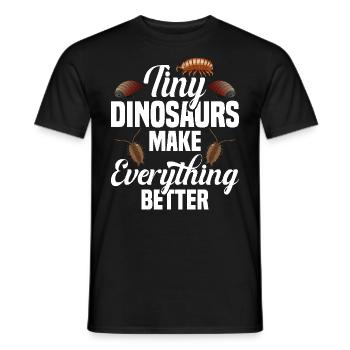 Amateur d’insectes Rollie Pollie Entomologiste Pilule Bug - T-shirt homme - noir - Devant - AI Model Male 178 light (178cm)