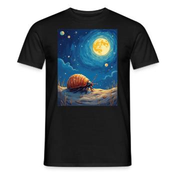 Propriétaire d’isopodes Entomologiste Rollie Pollie Lover Pill - T-shirt homme - noir - Devant - AI Model Male 178 light (178cm)