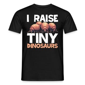 Isopod Lover Entomologist Dinosaur Rollie Pill bug - Männer T-Shirt - Schwarz - Vorne - AI Model Male 178 light (178cm)