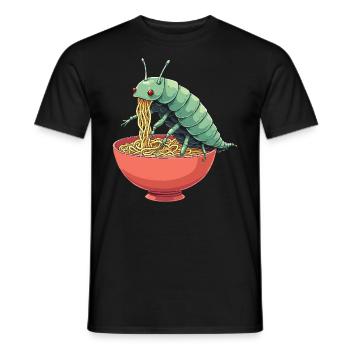 Propriétaire d’isopodes, entomologiste Rollie Pollie Pill Bug - T-shirt homme - noir - Devant - AI Model Male 178 light (178cm)
