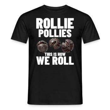 Rollie Pollies c’est comme ça que nous roulons Insect Pill Bug - T-shirt homme - noir - Devant - AI Model Male 178 light (178cm)