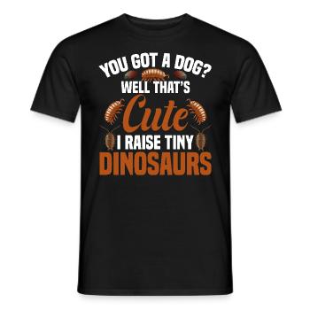 Rollie Pollie Lover Dinosaure Entomologiste Punaise - T-shirt homme - noir - Devant - AI Model Male 178 light (178cm)